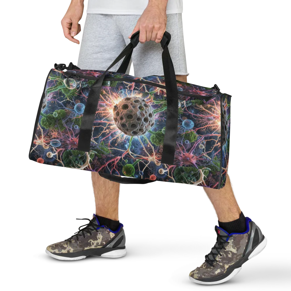 Cellular Cosmos on Duffle Bag — Front