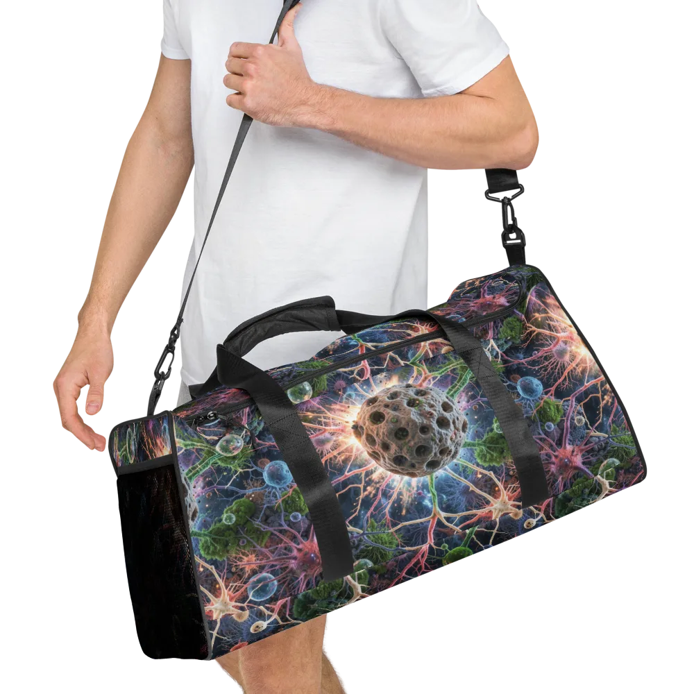 Cellular Cosmos on Duffle Bag — Right Front