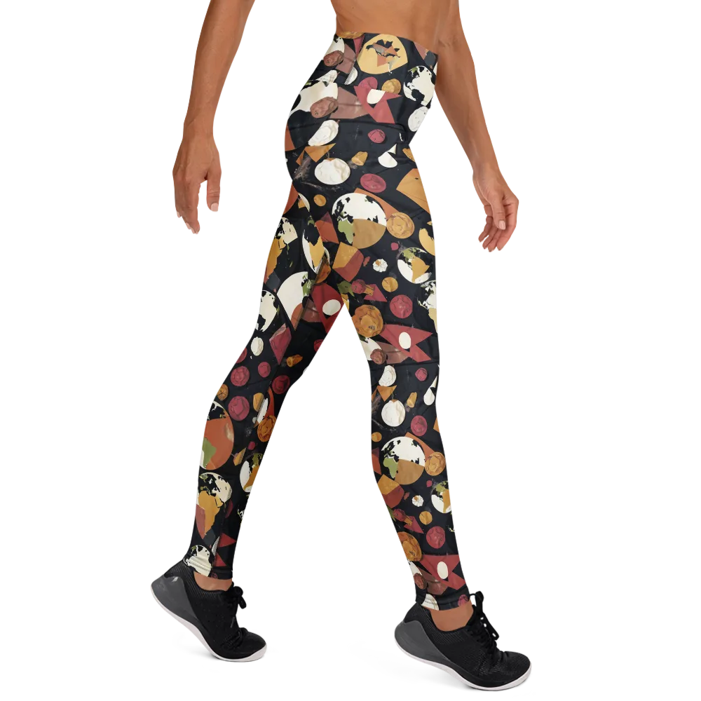 Orbiting Correspondence on Yoga Leggings — Right