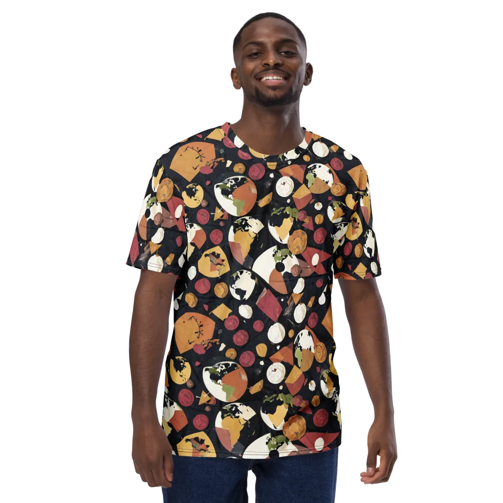Orbiting Correspondence on Men's Crew Neck T-Shirt — Front