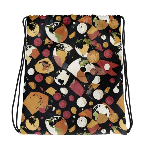 Orbiting Correspondence on a Drawstring Bag
