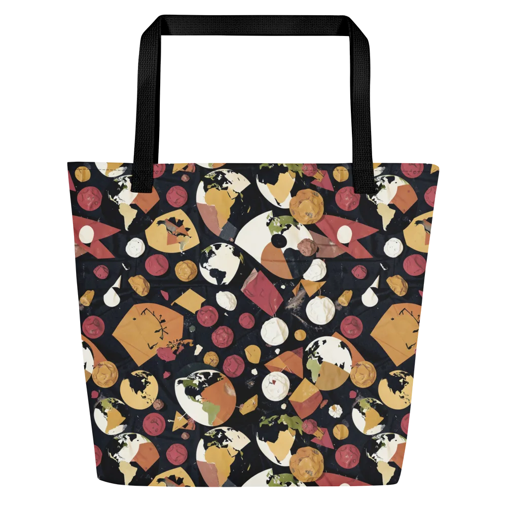 Orbiting Correspondence on Large Tote Bag W/ Pocket — Front