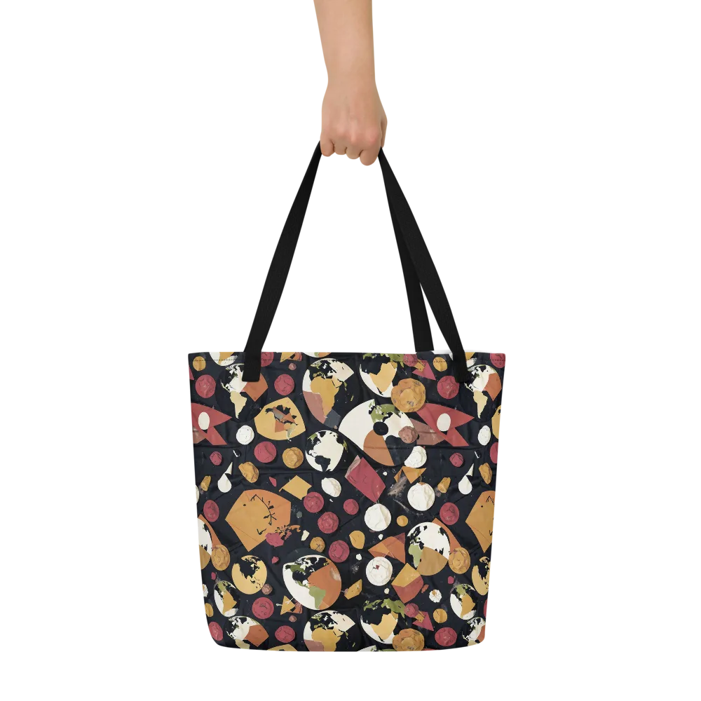 Orbiting Correspondence on Large Tote Bag W/ Pocket — Front