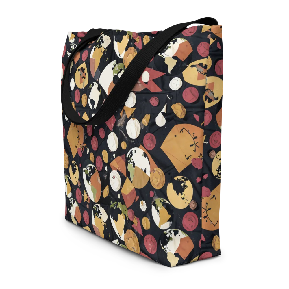 Orbiting Correspondence on Large Tote Bag W/ Pocket — Front