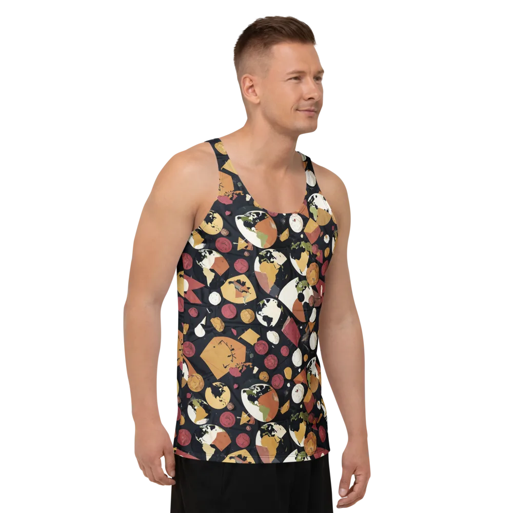 Orbiting Correspondence on Men's Tank Top — Right Front