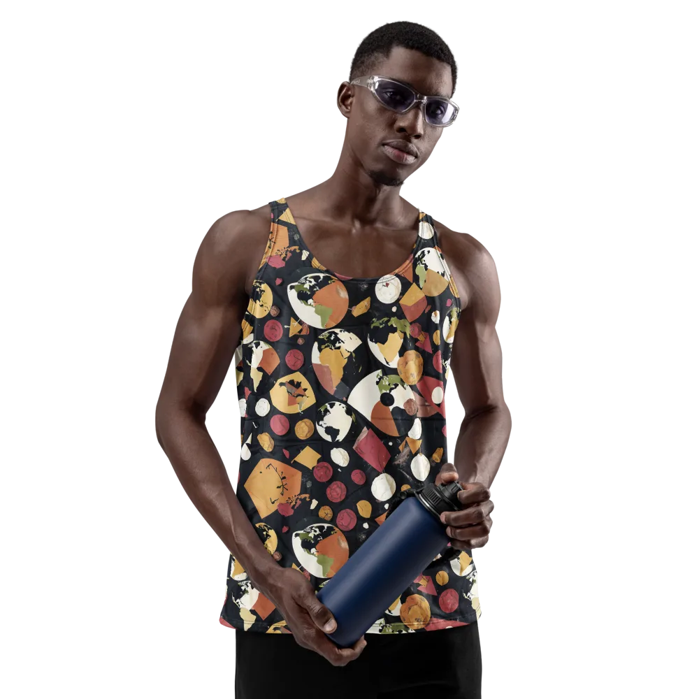 Orbiting Correspondence on Men's Tank Top — Front