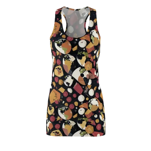 Orbiting Correspondence on a Racerback Dress