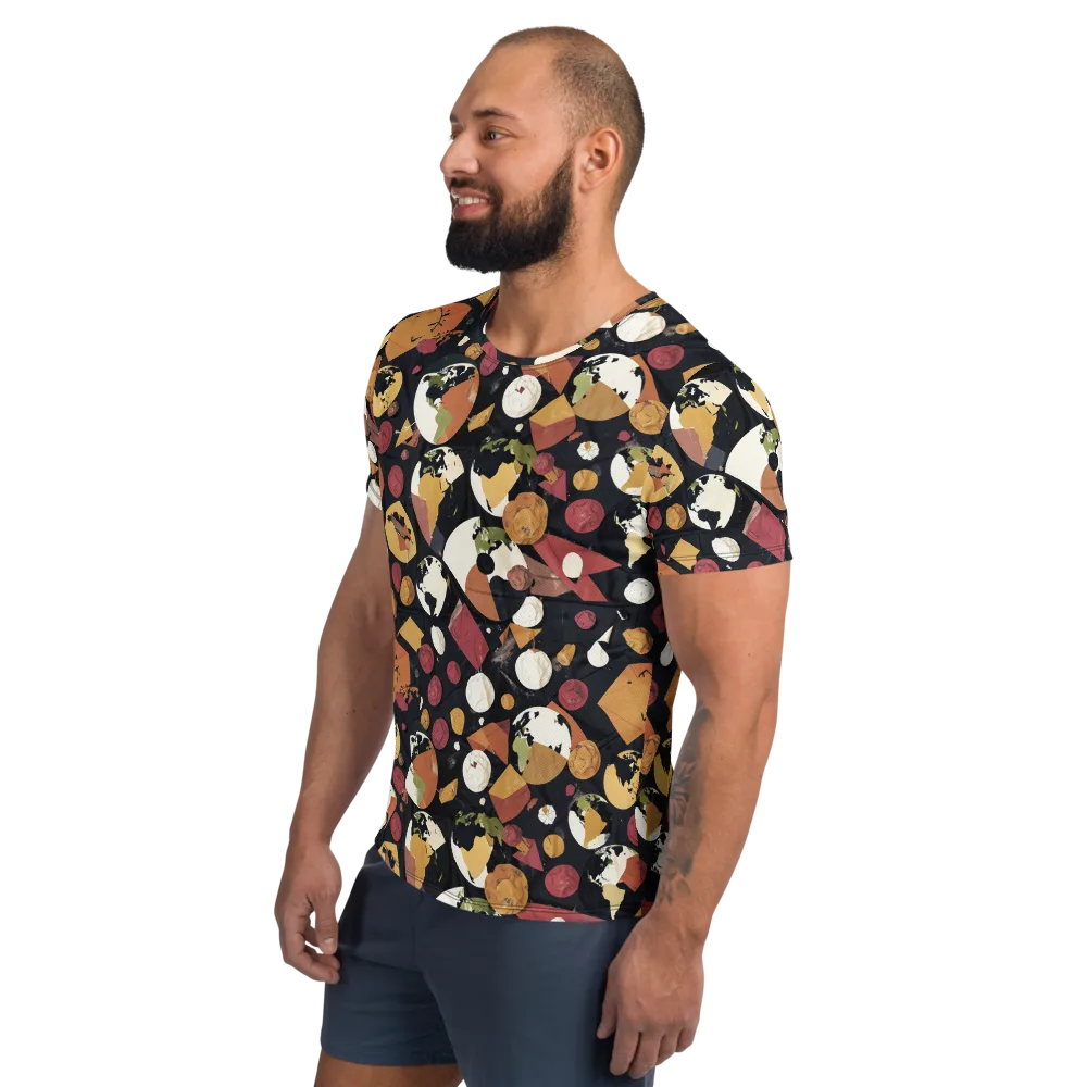 Orbiting Correspondence on Men's Athletic T-Shirt — Left