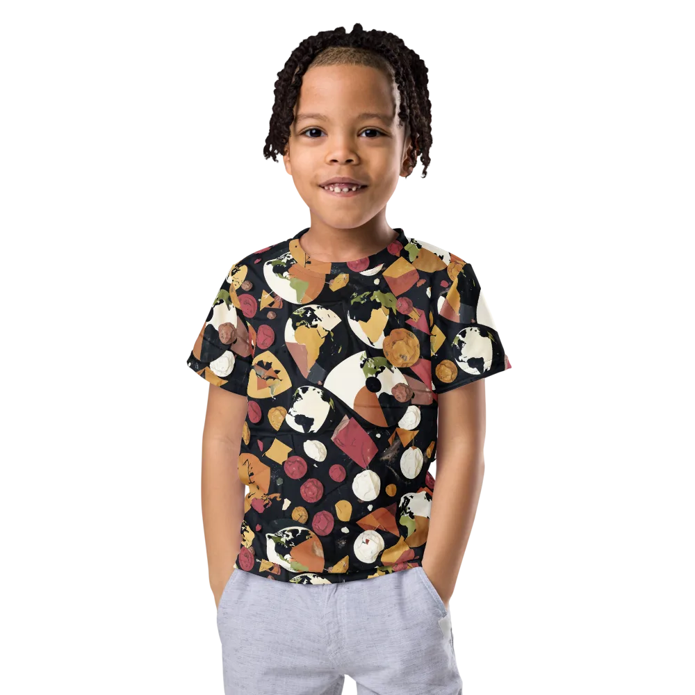 Orbiting Correspondence on Kids Crew Neck T-Shirt — Front