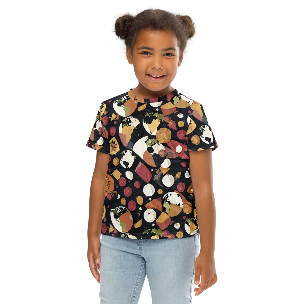 Orbiting Correspondence on Kids Crew Neck T-Shirt — Front