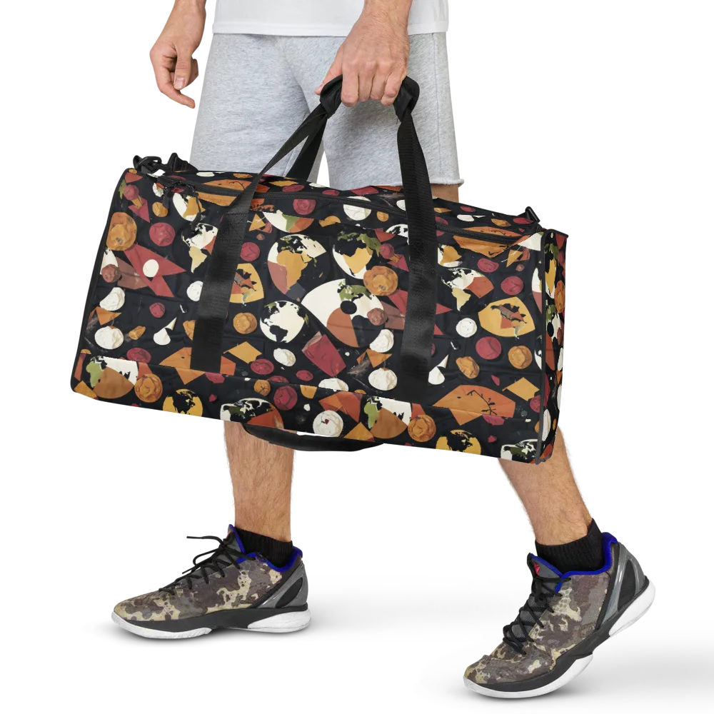 Orbiting Correspondence on Duffle Bag — Front