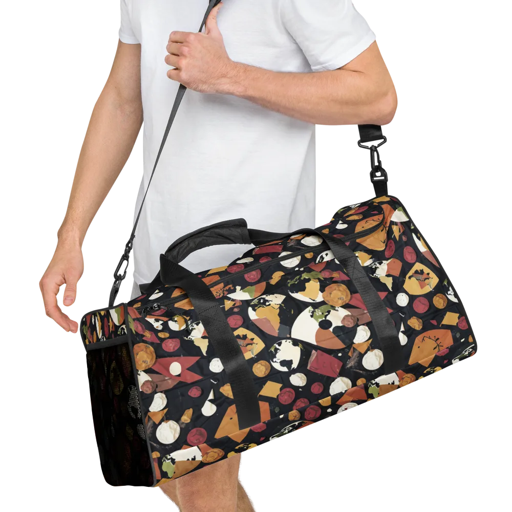 Orbiting Correspondence on Duffle Bag — Right Front