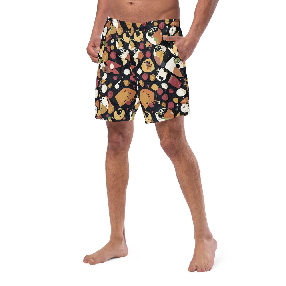 Orbiting Correspondence on Swim Trunks — Left Front
