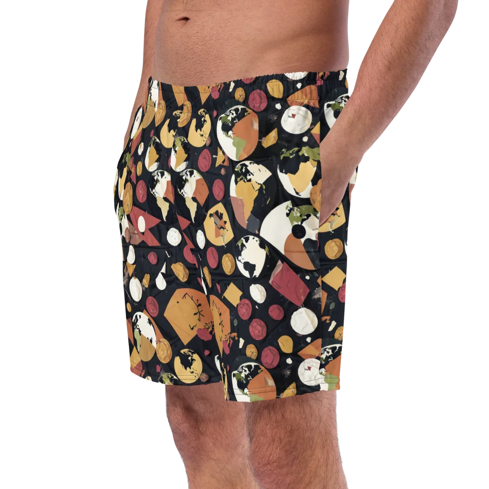 Orbiting Correspondence on Swim Trunks — Left Front