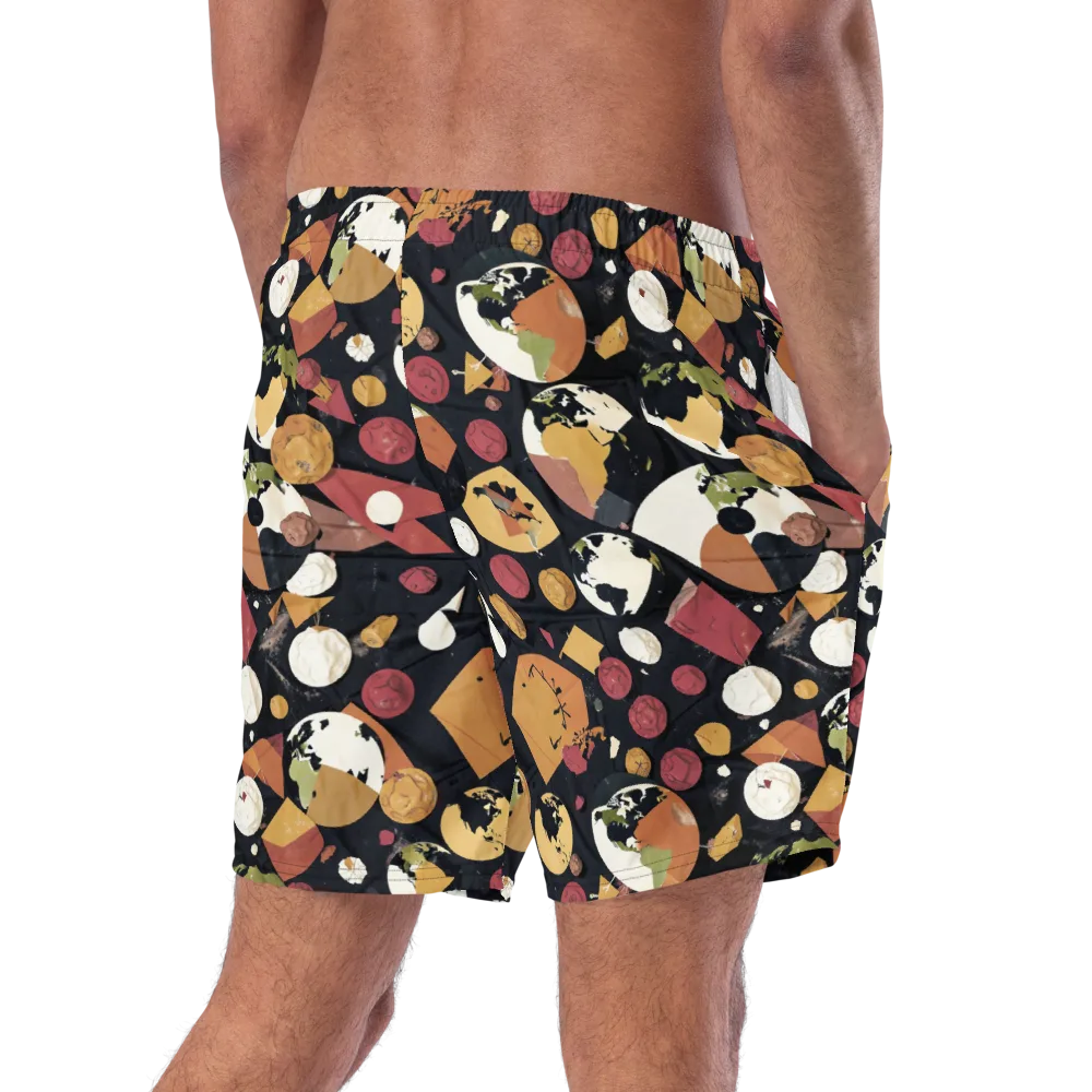 Orbiting Correspondence on Swim Trunks — Right Back