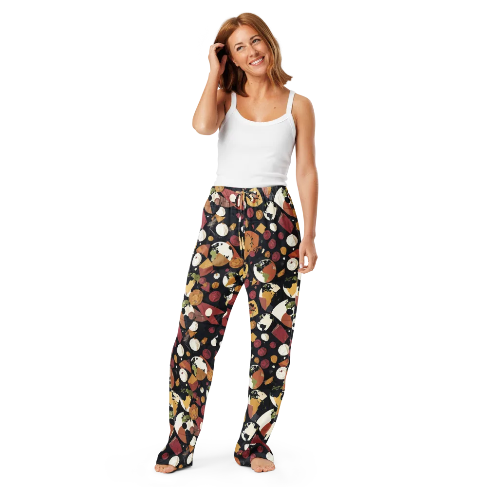 Orbiting Correspondence on Women's Pajama Pants — Front