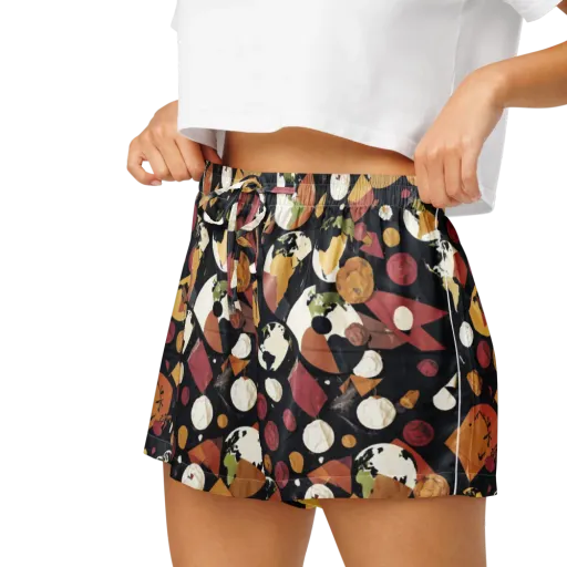 Orbiting Correspondence on a Women's Pajama Shorts