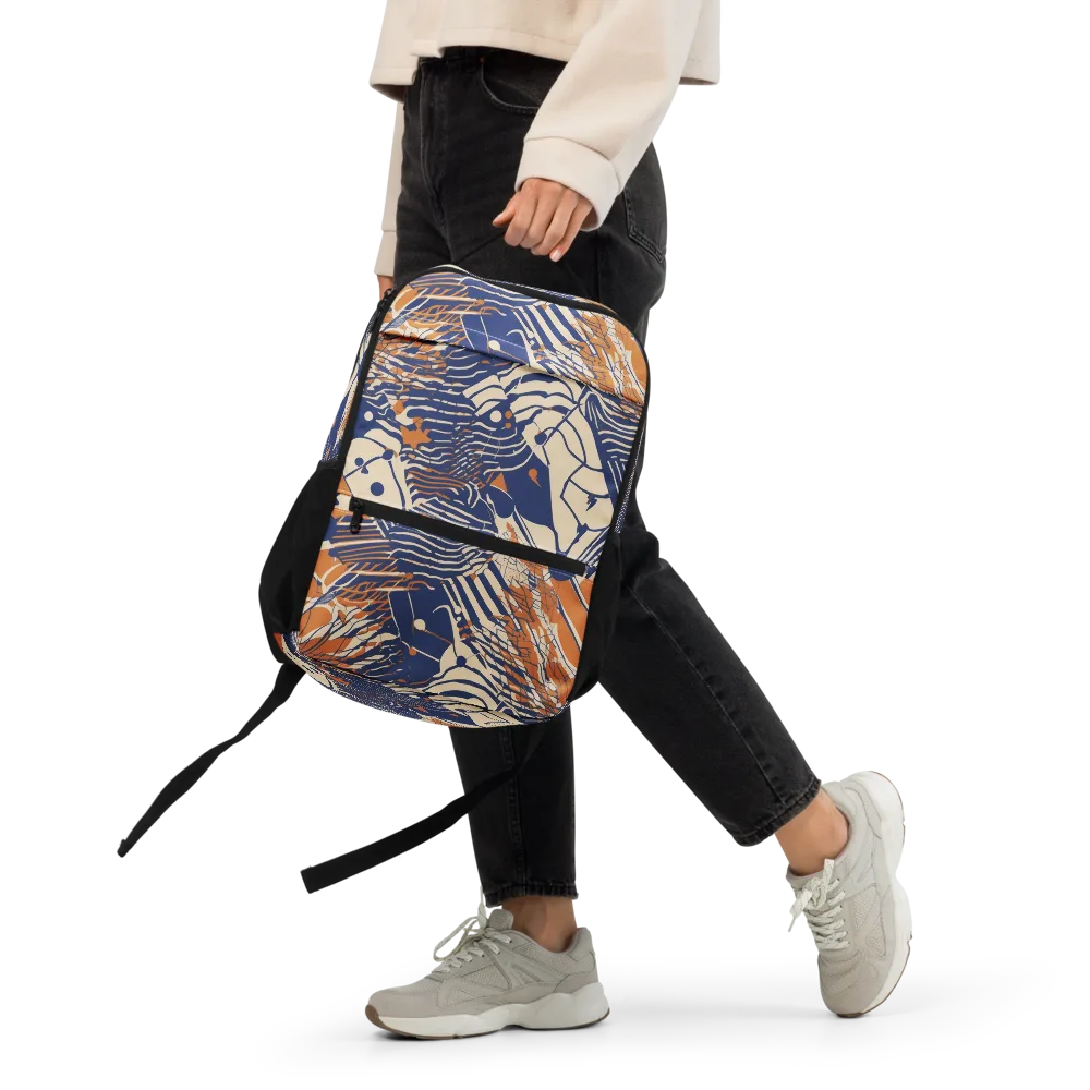 Indigo Tectonics on Utility Backpack — Front