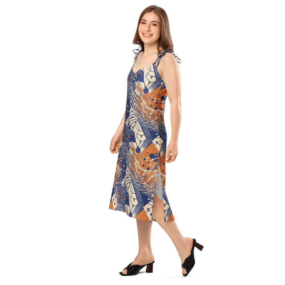 Indigo Tectonics on Slip Dress — Left Front