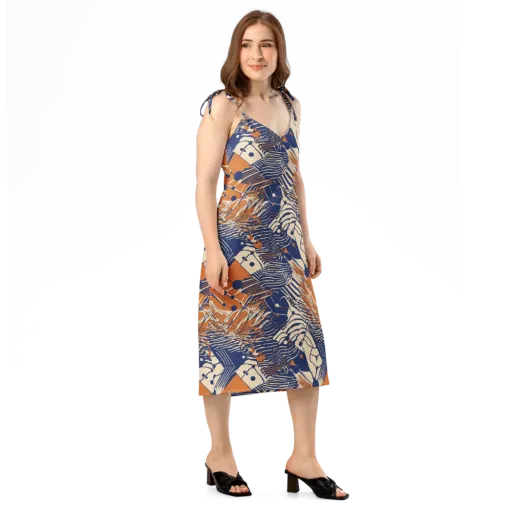 Indigo Tectonics on a Slip Dress