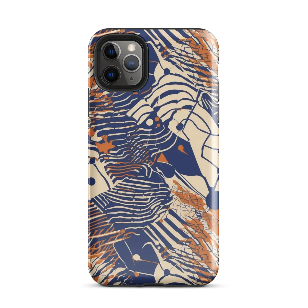 Indigo Tectonics on Tough Case for iPhone® — Front