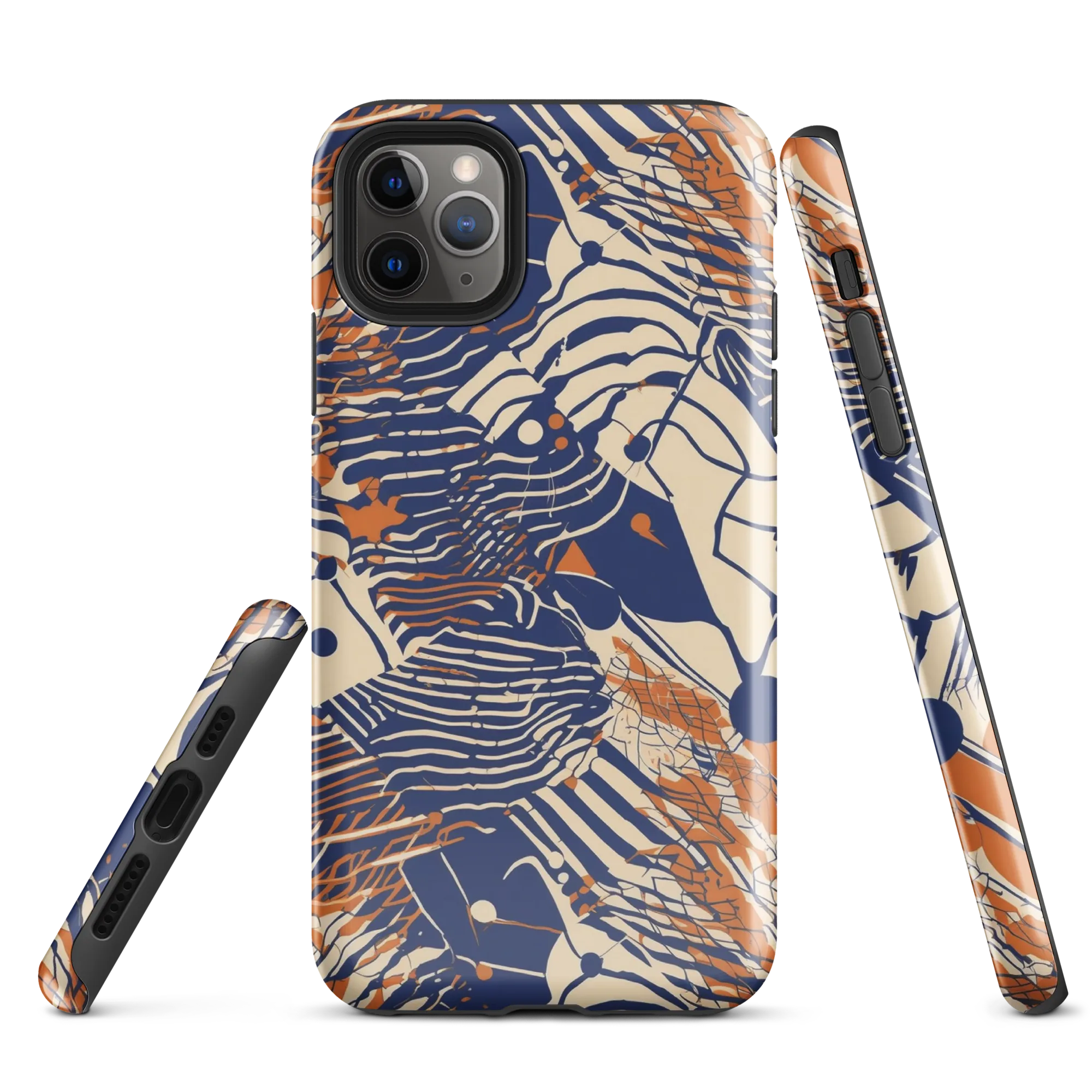 Indigo Tectonics on Tough Case for iPhone® — Front