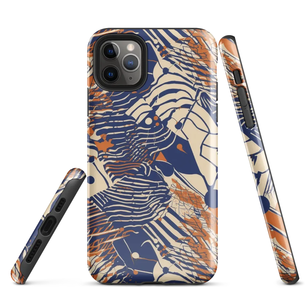 Indigo Tectonics on Tough Case for iPhone® — Front