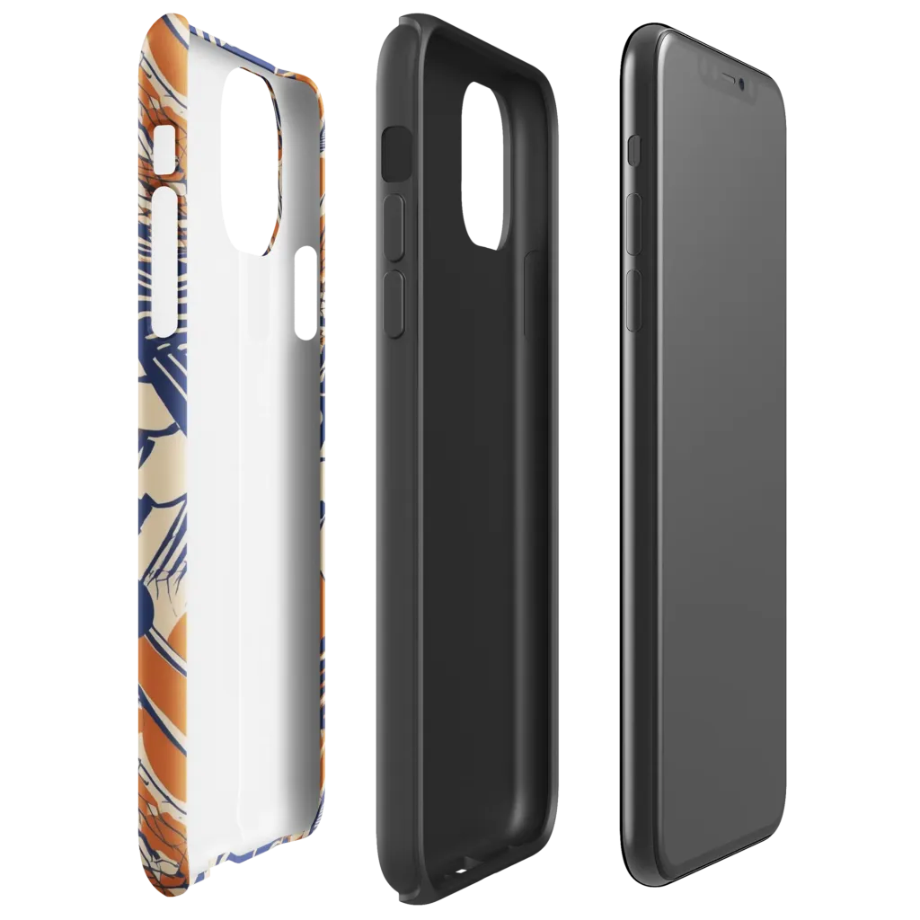 Indigo Tectonics on Tough Case for iPhone® — Right