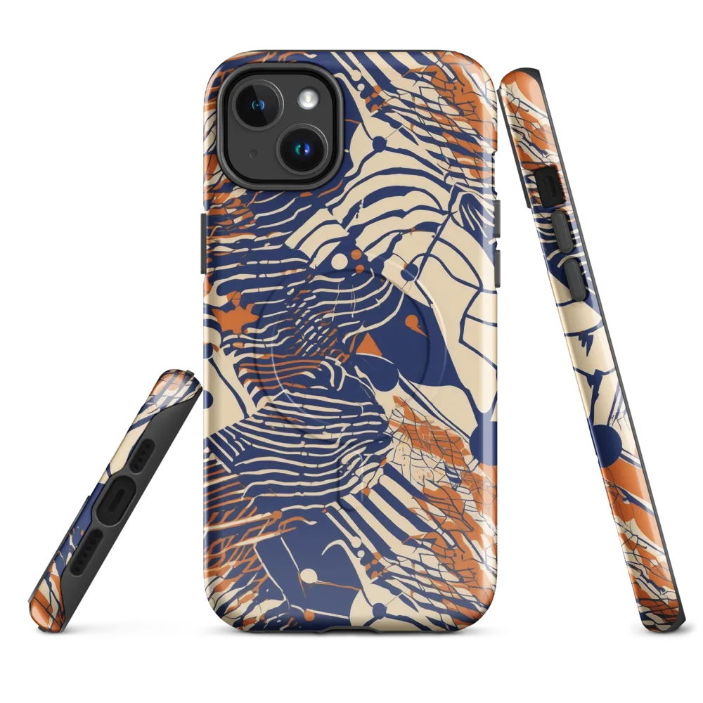 Indigo Tectonics on MagSafe Tough Case for iPhone® — Front
