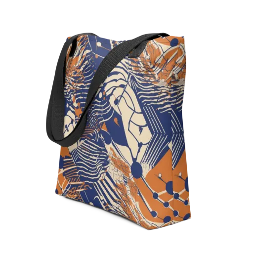 Indigo Tectonics on a Tote Bag