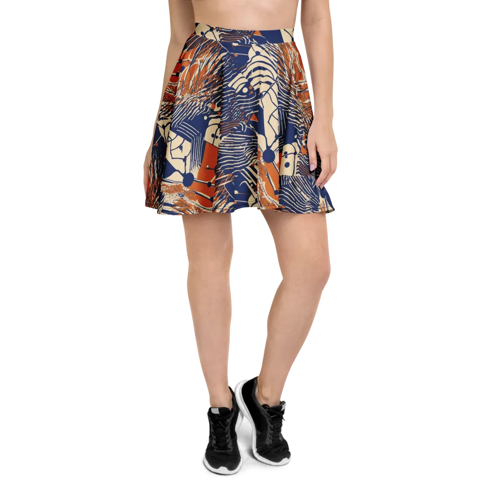 Indigo Tectonics on Skater Skirt — Front