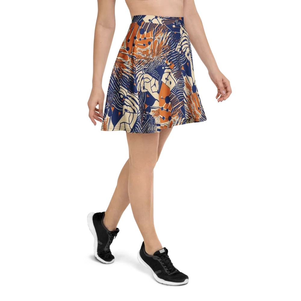 Indigo Tectonics on Skater Skirt — Right