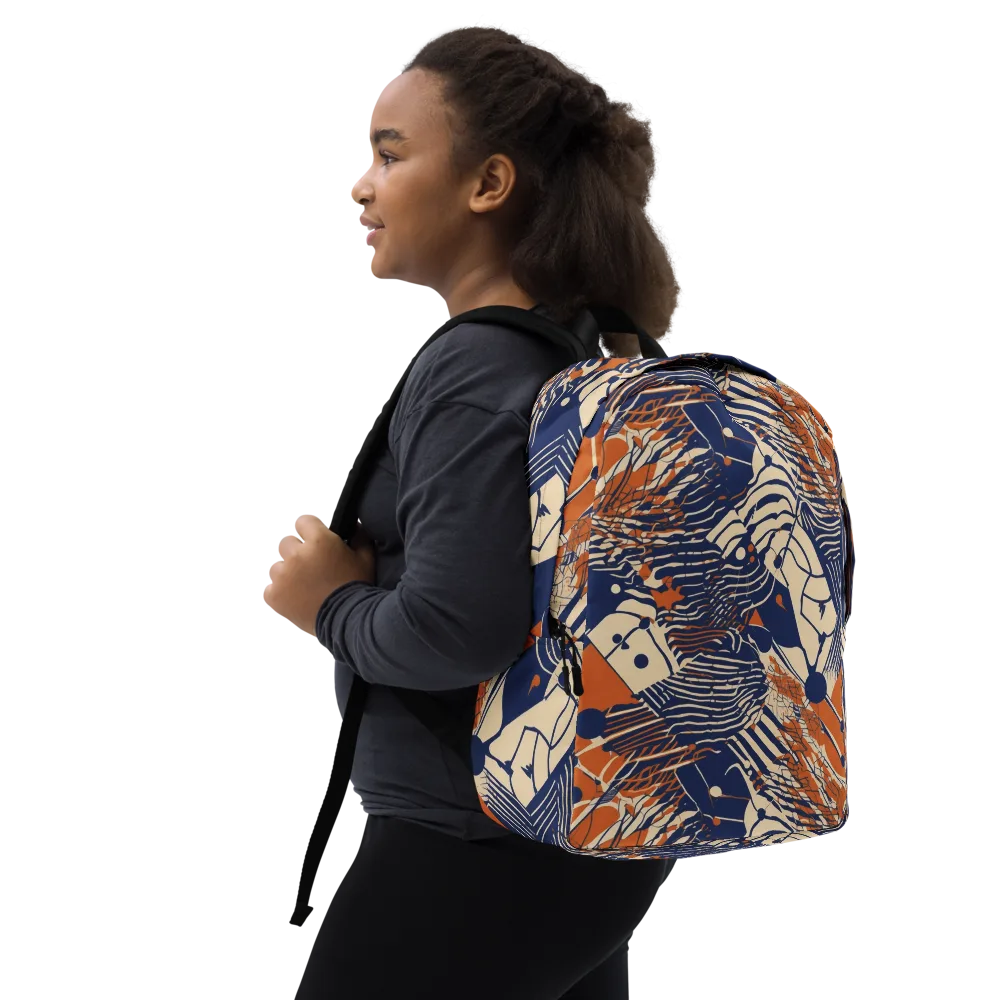 Indigo Tectonics on Minimalist Backpack — Right Front