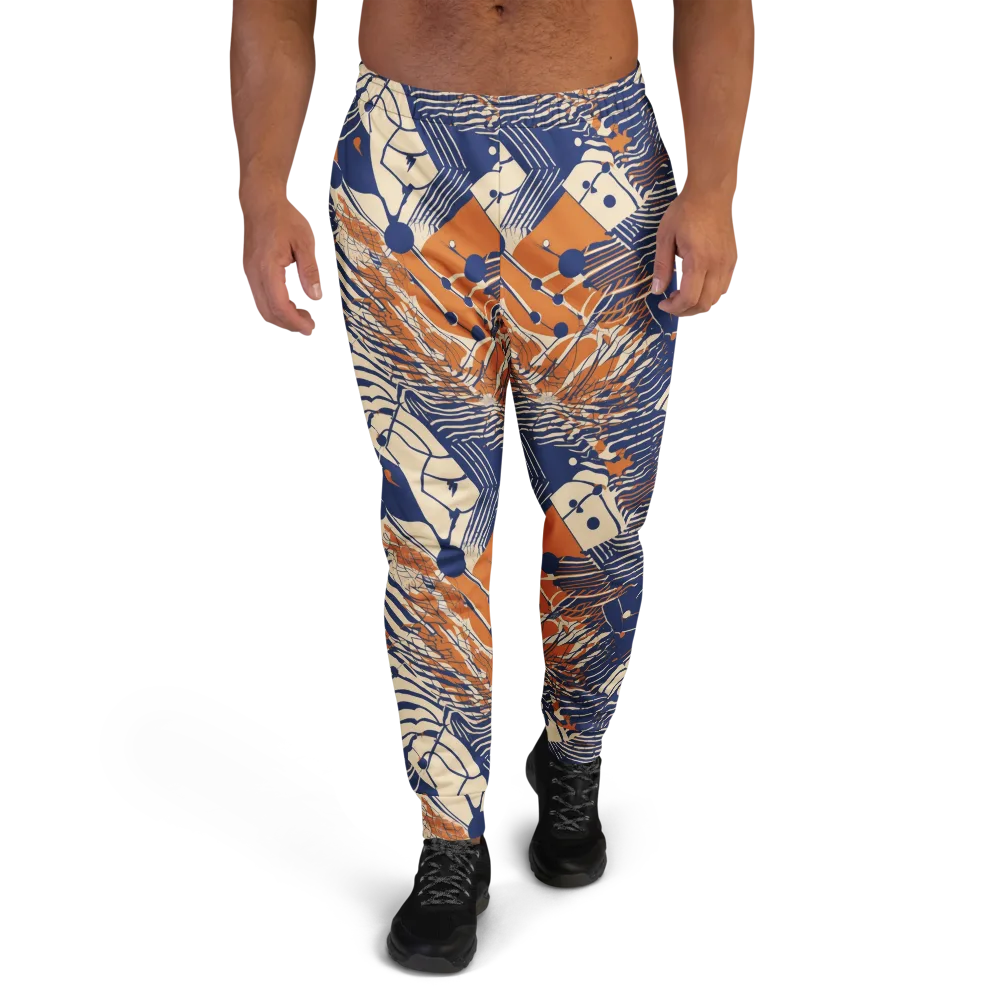 Indigo Tectonics on Men's Joggers — Front