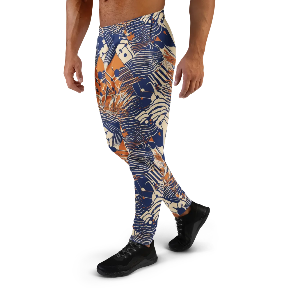 Indigo Tectonics on Men's Joggers — Left
