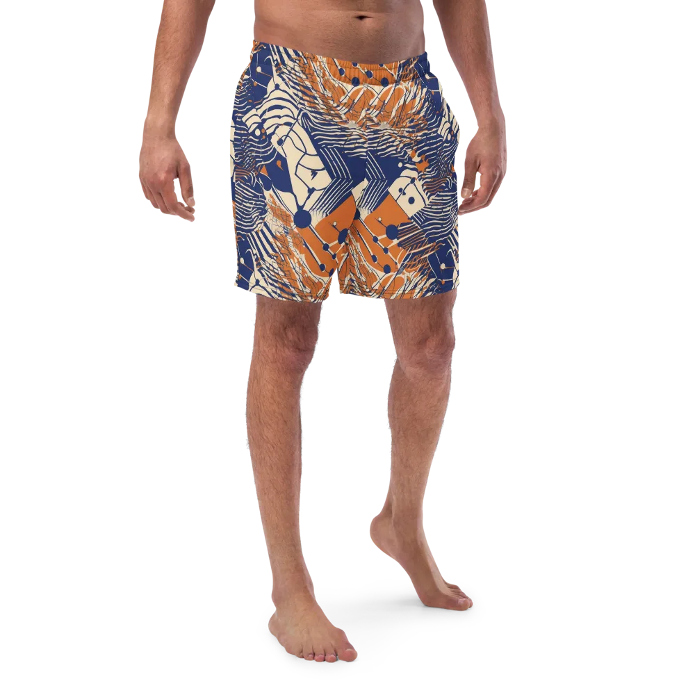 Indigo Tectonics on Swim Trunks — Front