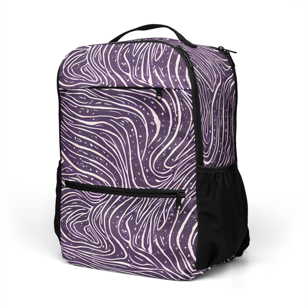 Aubergine Current on Utility Backpack — Left Front