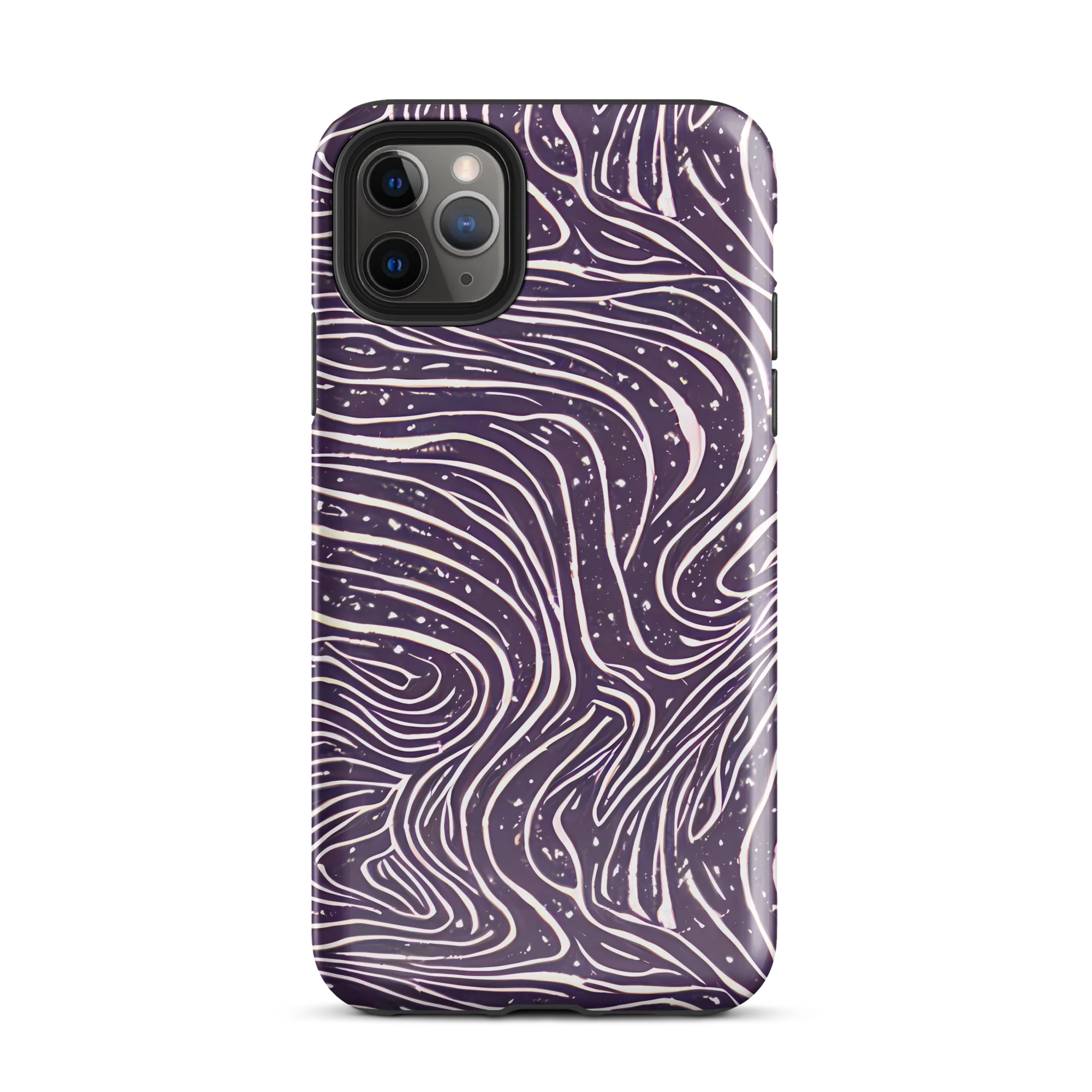 Aubergine Current on Tough Case for iPhone® — Front