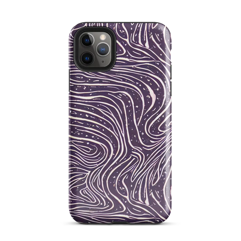 Aubergine Current on Tough Case for iPhone® — Front