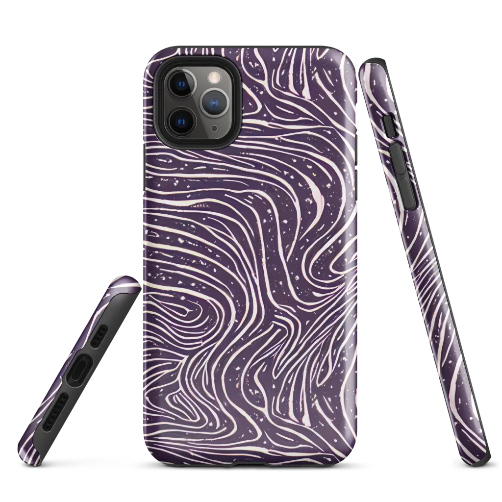 Aubergine Current on Tough Case for iPhone® — Front