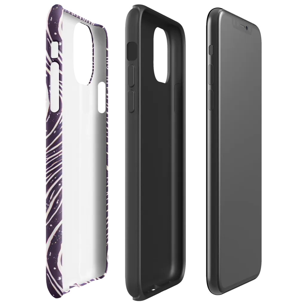 Aubergine Current on Tough Case for iPhone® — Right