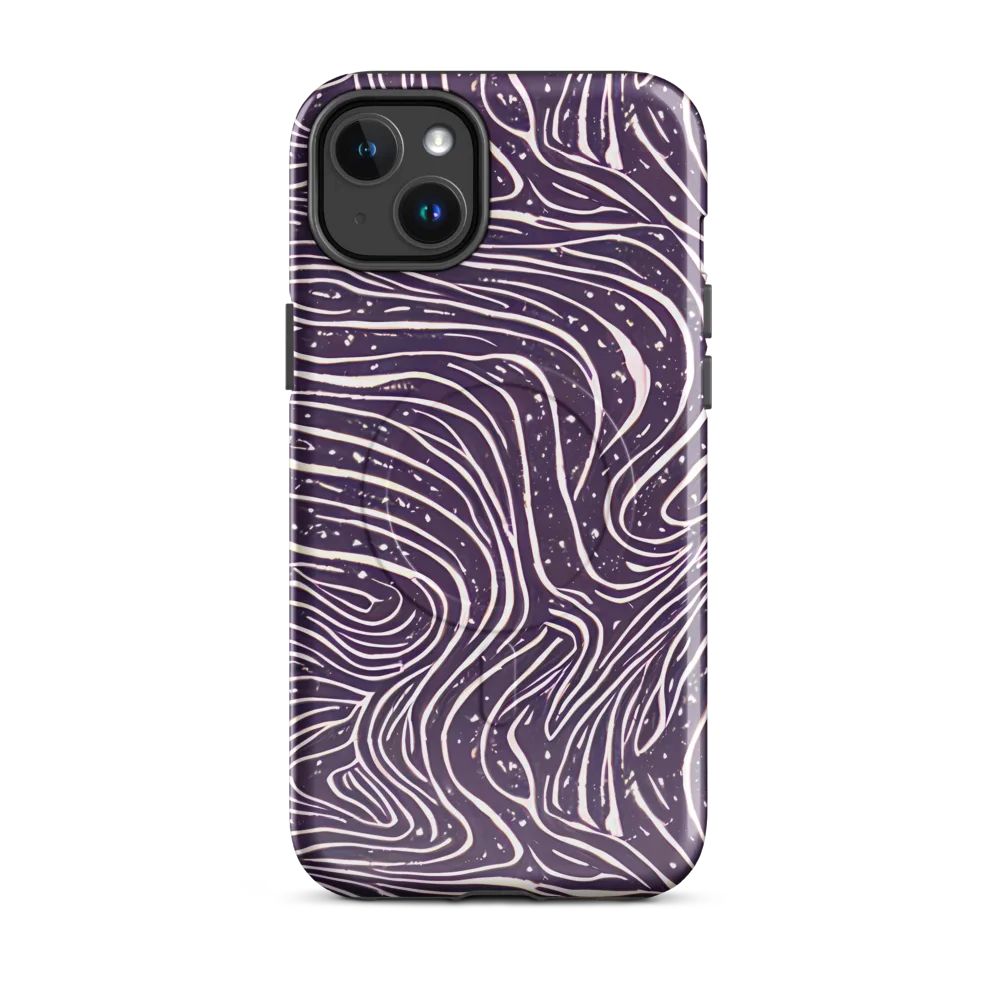 Aubergine Current on MagSafe Tough Case for iPhone® — Front