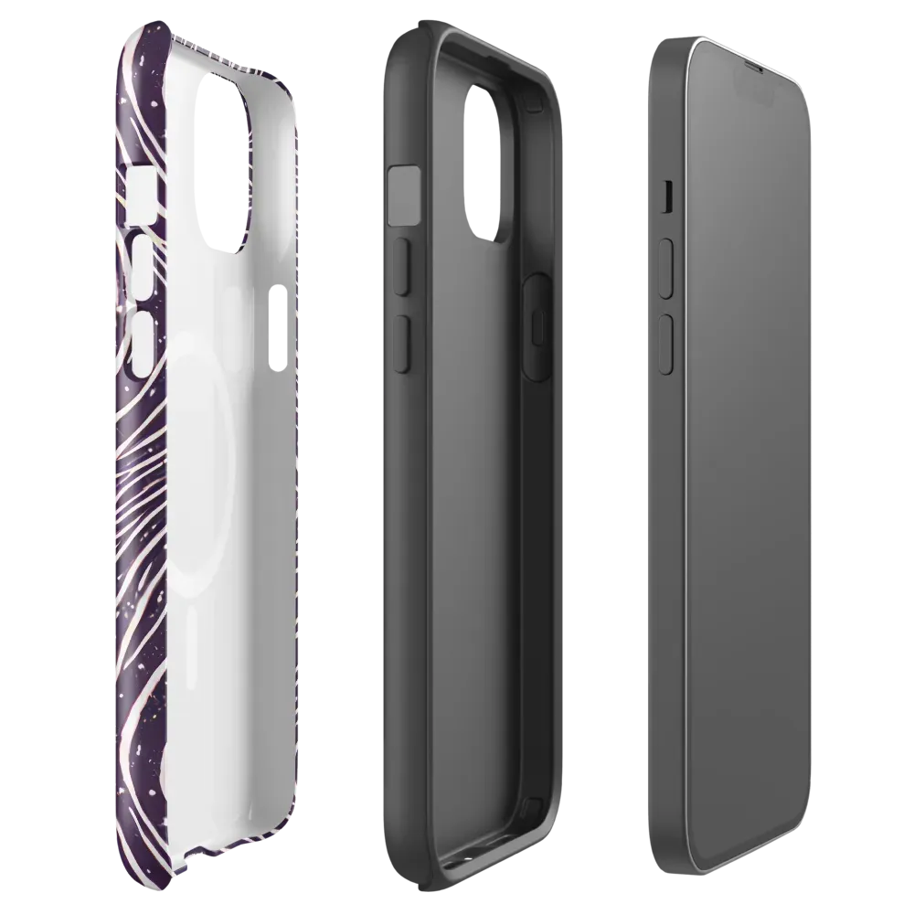 Aubergine Current on MagSafe Tough Case for iPhone® — Front