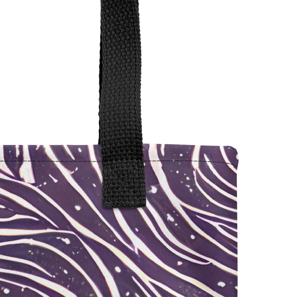 Aubergine Current on Tote Bag — Product details