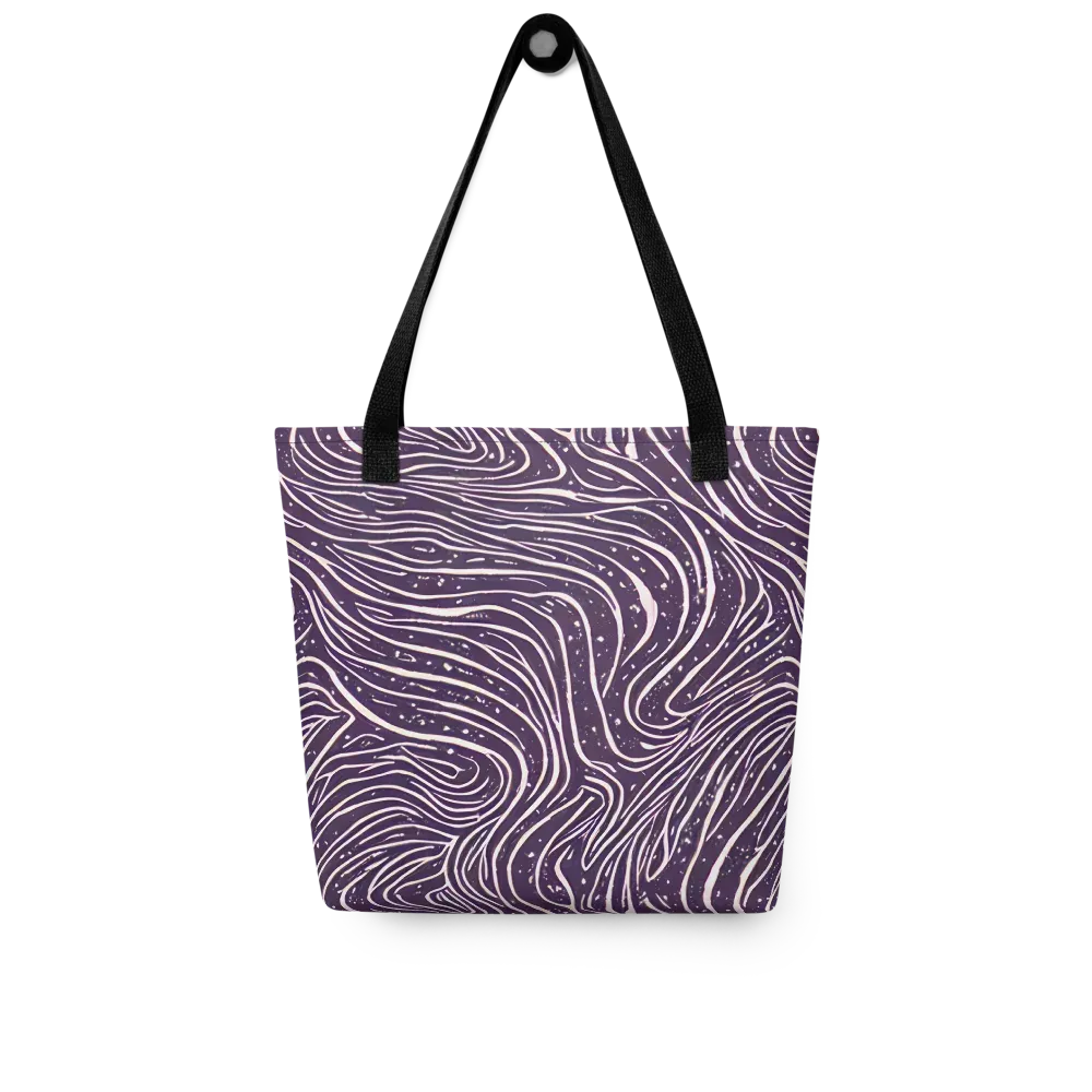 Aubergine Current on Tote Bag — Front