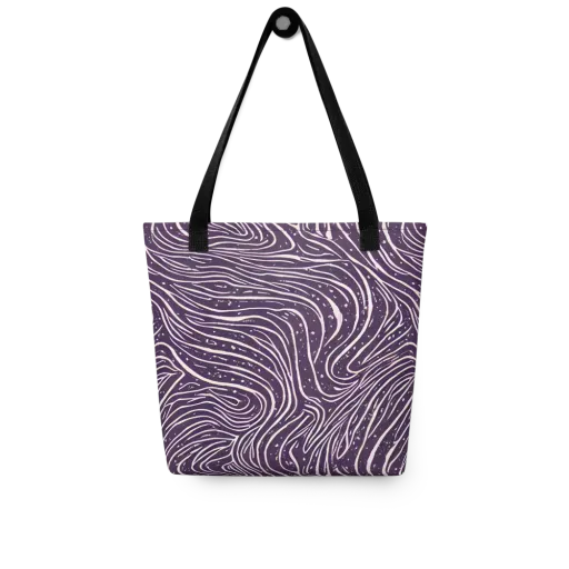 Aubergine Current on a Tote Bag