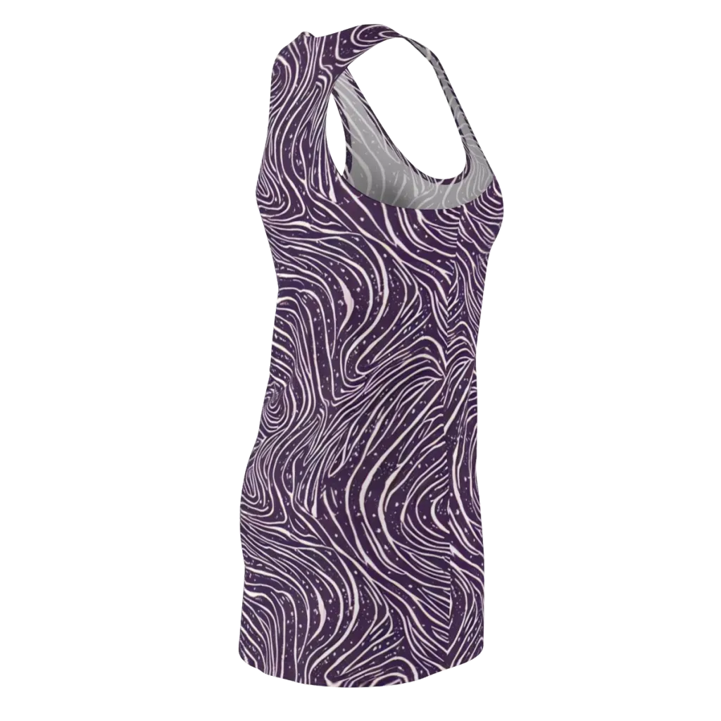 Aubergine Current on Racerback Dress — Back Side