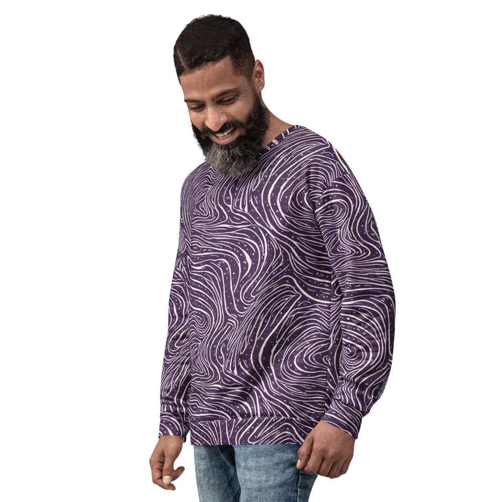 Aubergine Current on Sweatshirt — Left Front