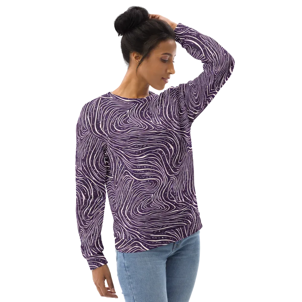 Aubergine Current on Sweatshirt — Right Front
