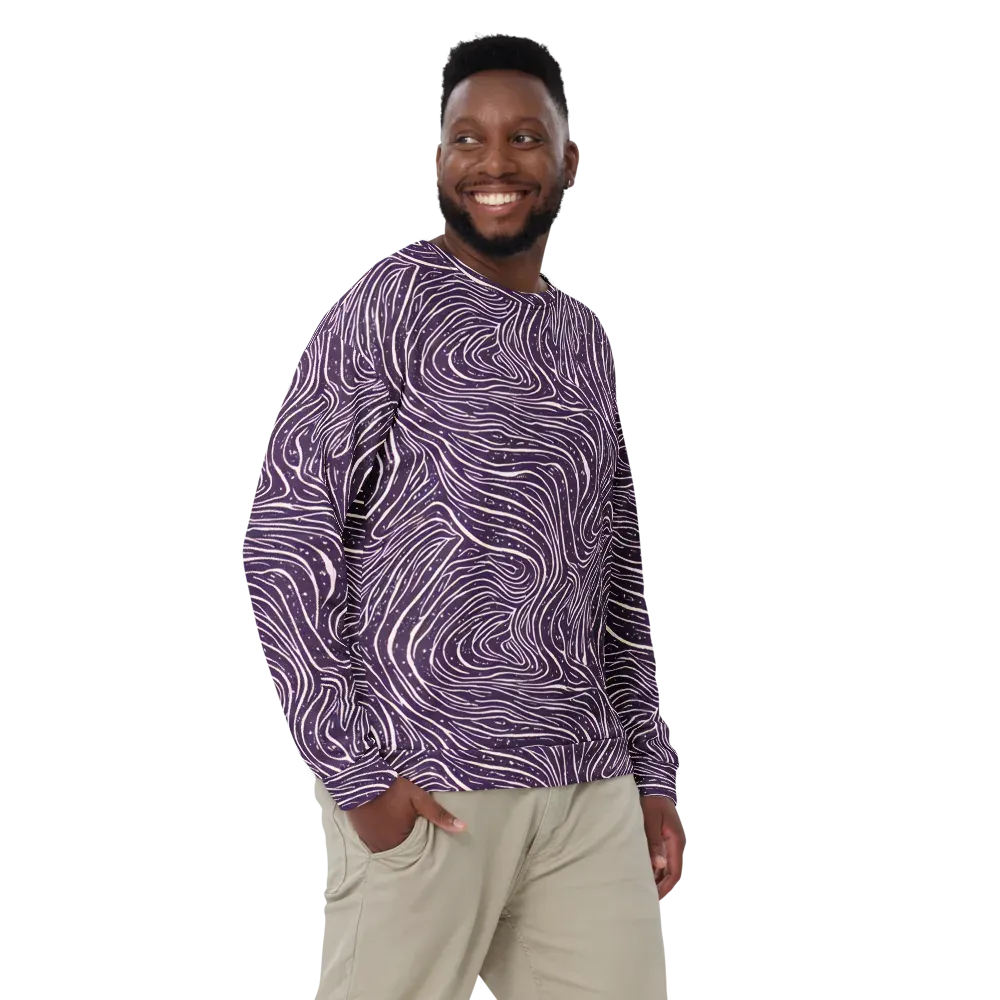 Aubergine Current on Sweatshirt — Front